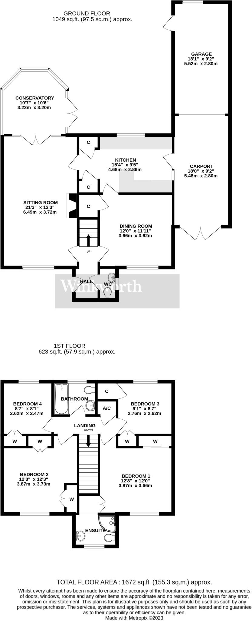 Church Road, Yelverton, Norwich, Norfolk, NR14 floorplan