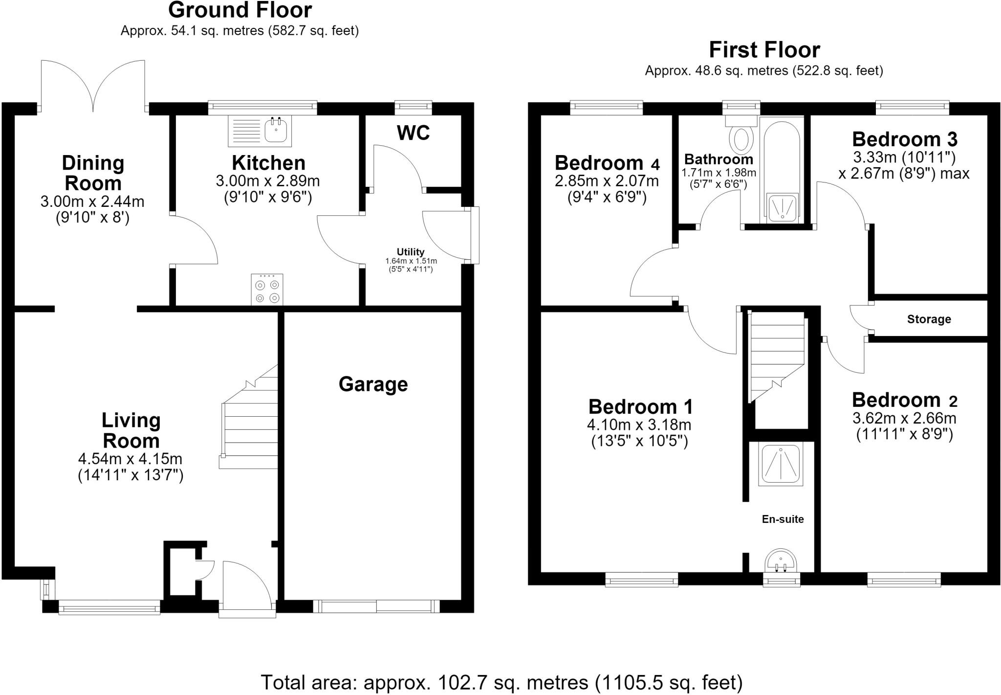 Cranmoor Green, Pilning, South Gloucestershire floorplan