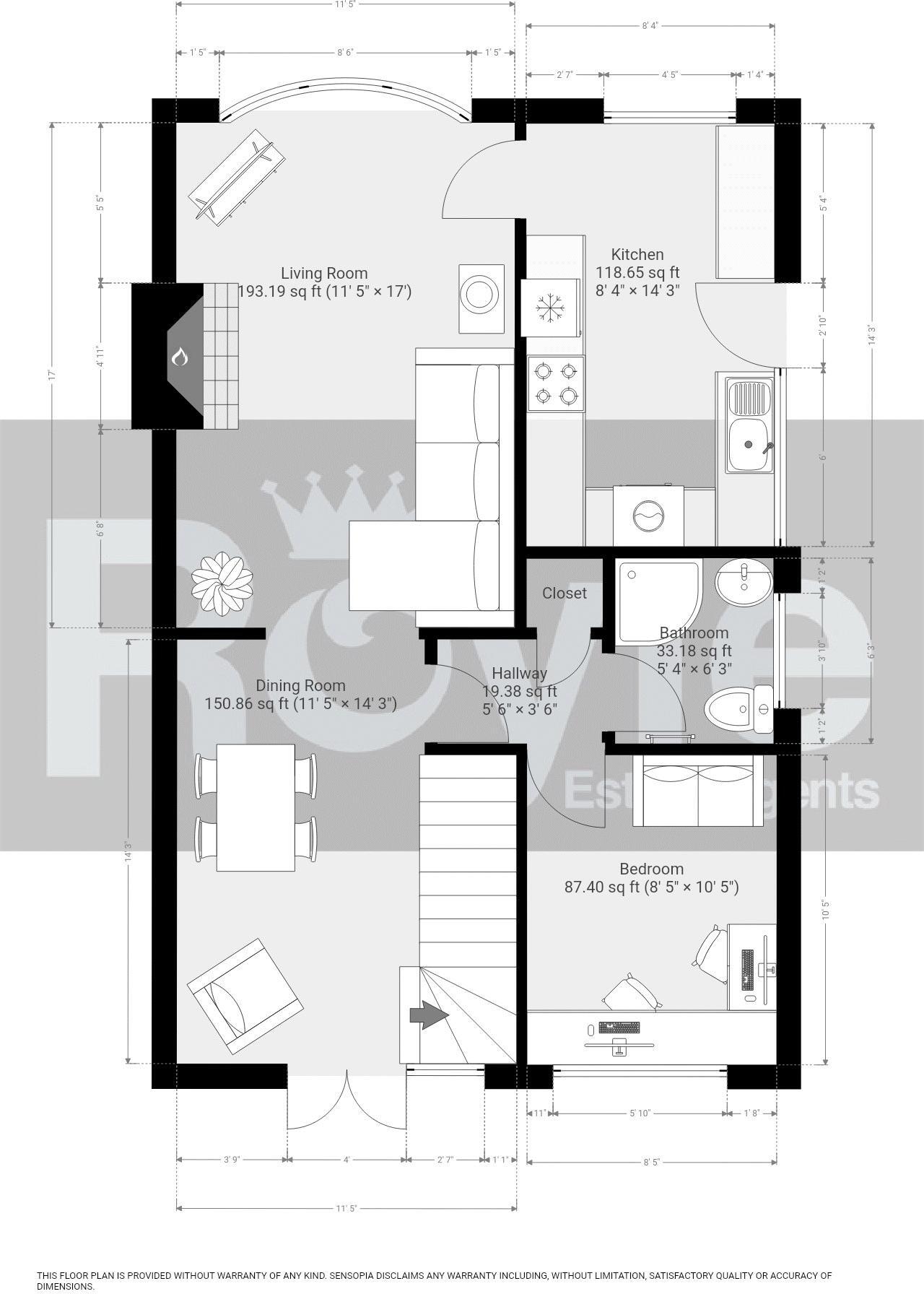 No. 4, Malvern Avenue, Stalmine. floorplan