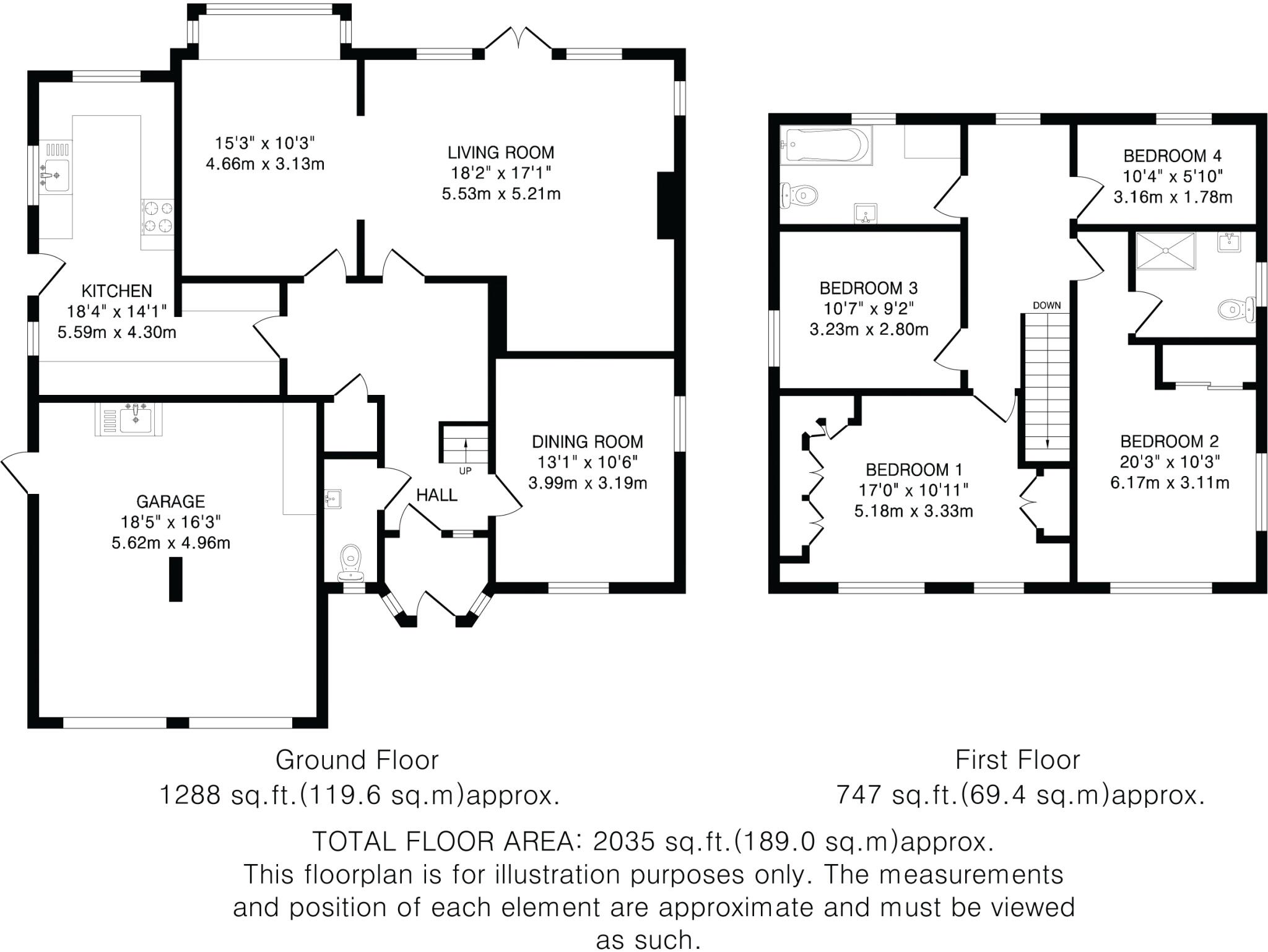Holywell Road, Studham, Dunstable, LU6 floorplan