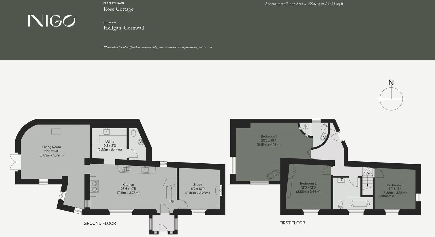 Rose Cottage, Heligan, Cornwall floorplan
