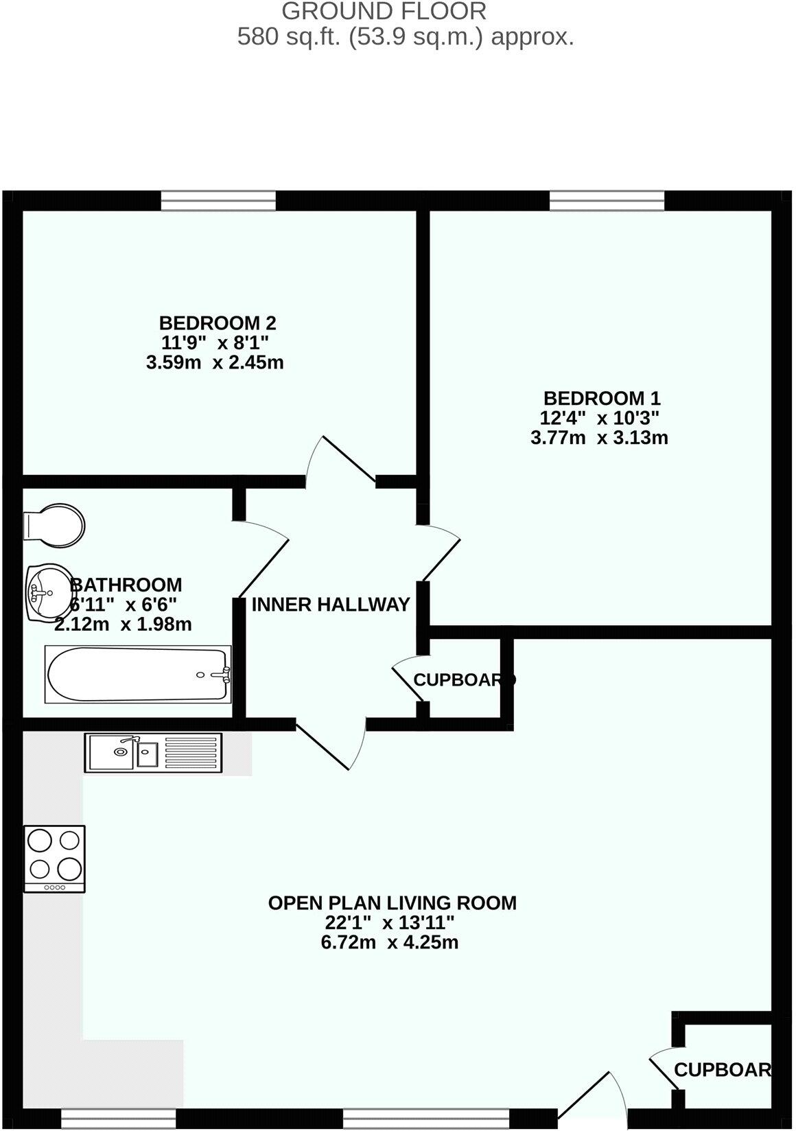Holman Court, Pool, Redruth, Cornwall, TR15 floorplan