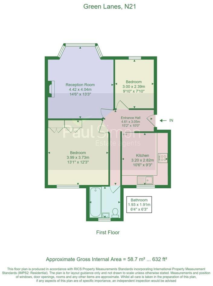 Green Lanes, Winchmore Hill floorplan