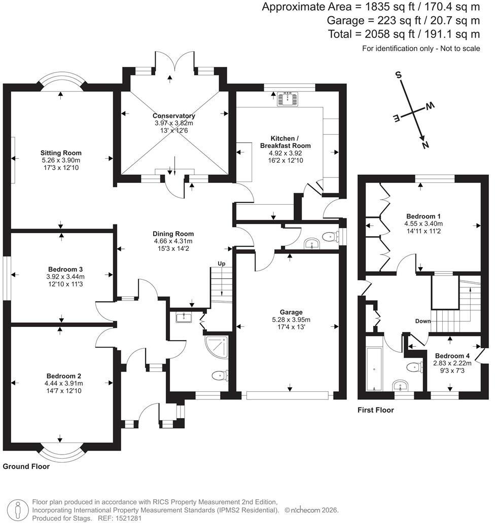 Upton, Bude floorplan