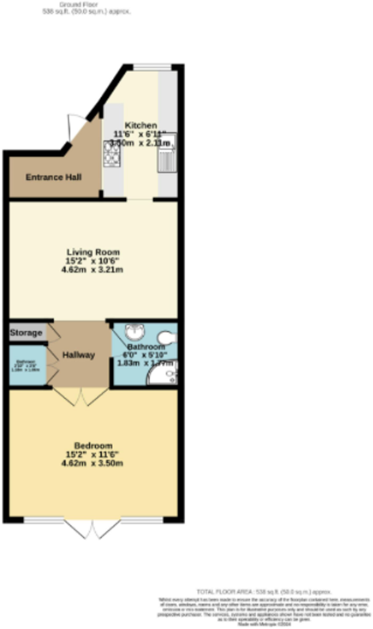 Ashley Road, Bristol, BS6 floorplan