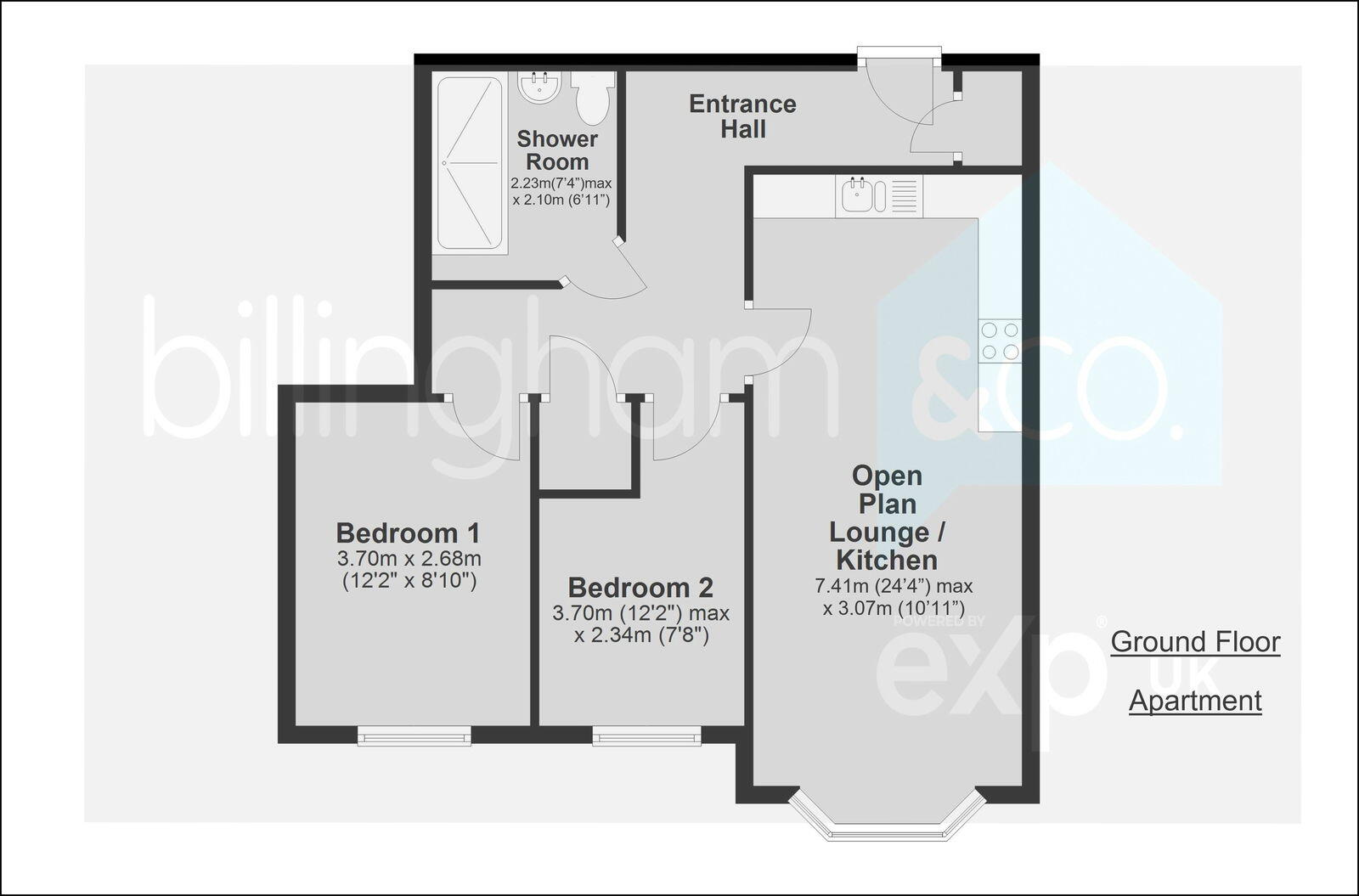 Terreno Court Apartments, High Street, Amblecote, DY8 floorplan