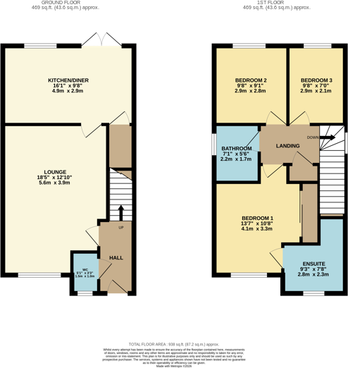 Ffordd Madog, Oakenholt, Flint, Flintshire floorplan