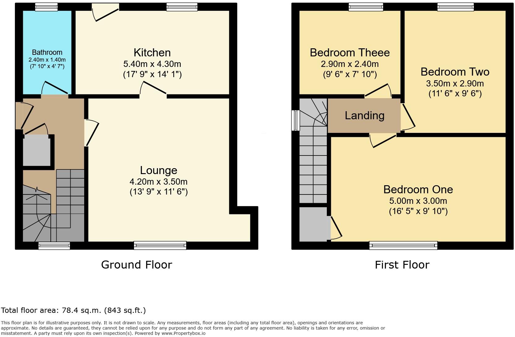 1 Wall Street, Camelon, Falkirk, FK1 4QB floorplan