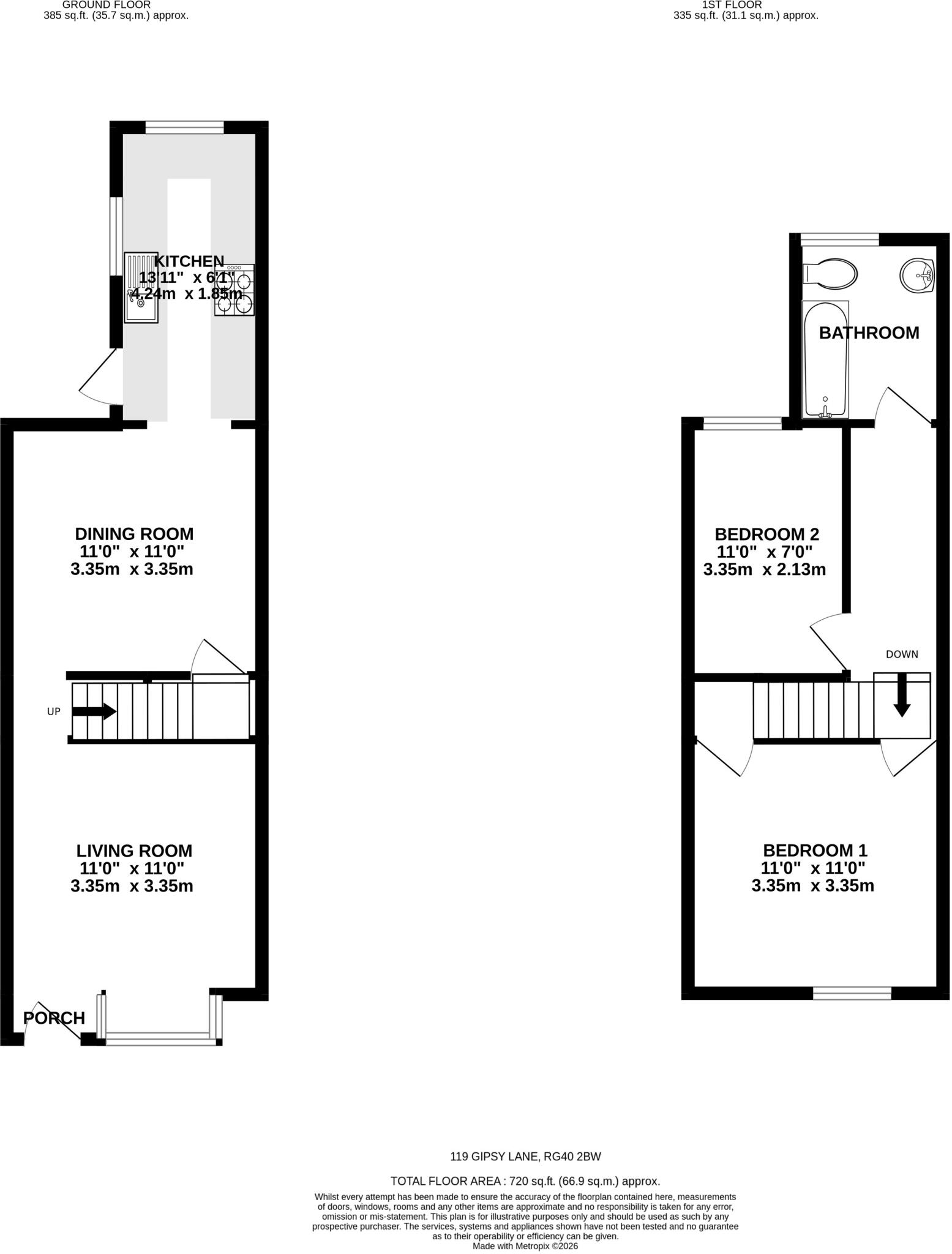 Gipsy Lane, Wokingham, RG40 floorplan