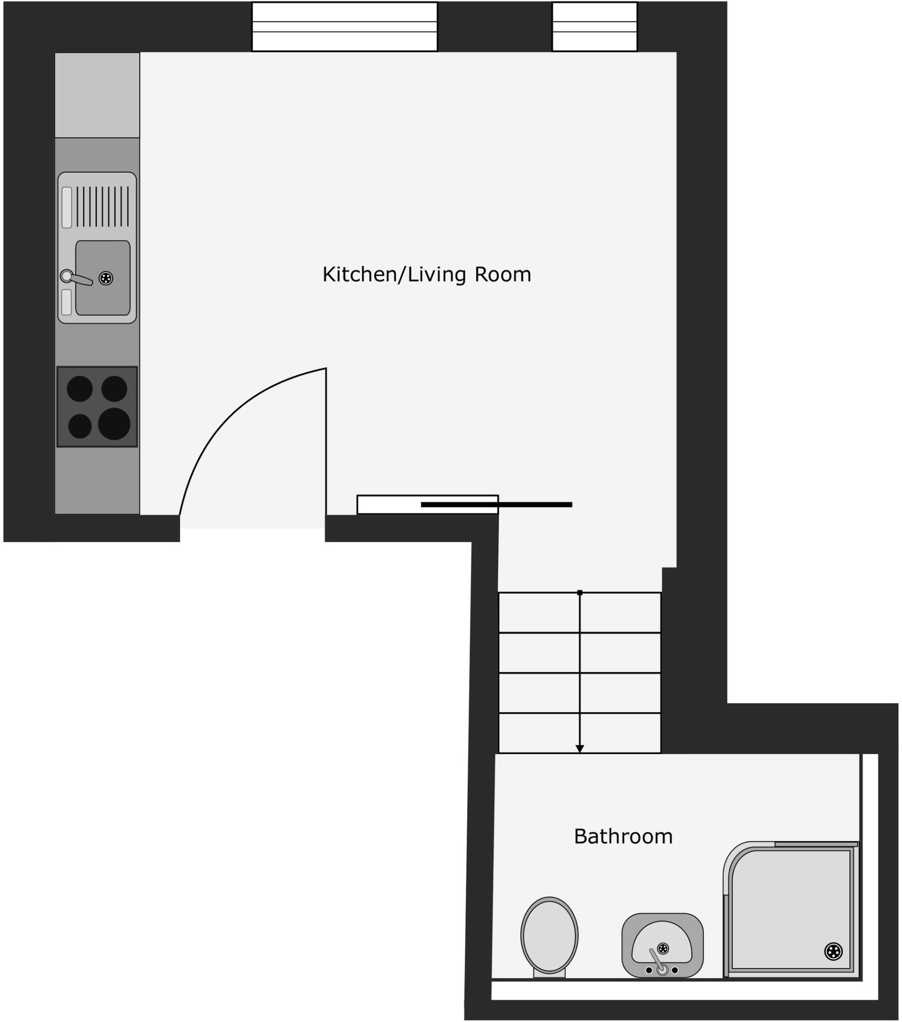 Flat 6 68 Arodene Road floorplan