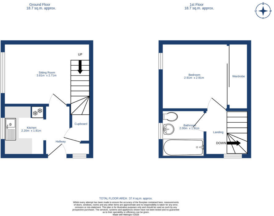 66 Mucklets Crescent, Musselburgh, EH21 6SS floorplan