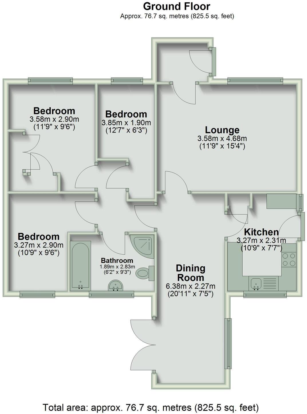 Well House Drive, Penymynydd, CH4 floorplan