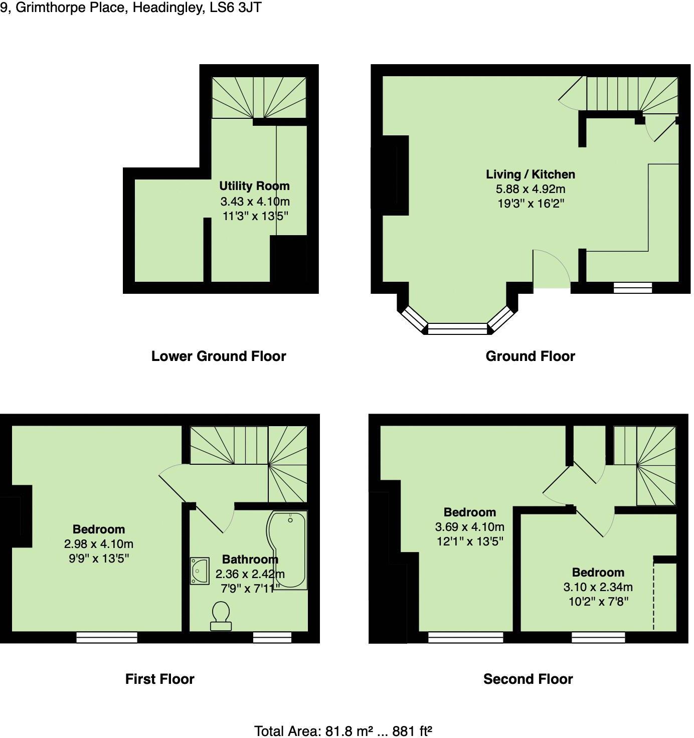 Grimthorpe Place, Leeds floorplan