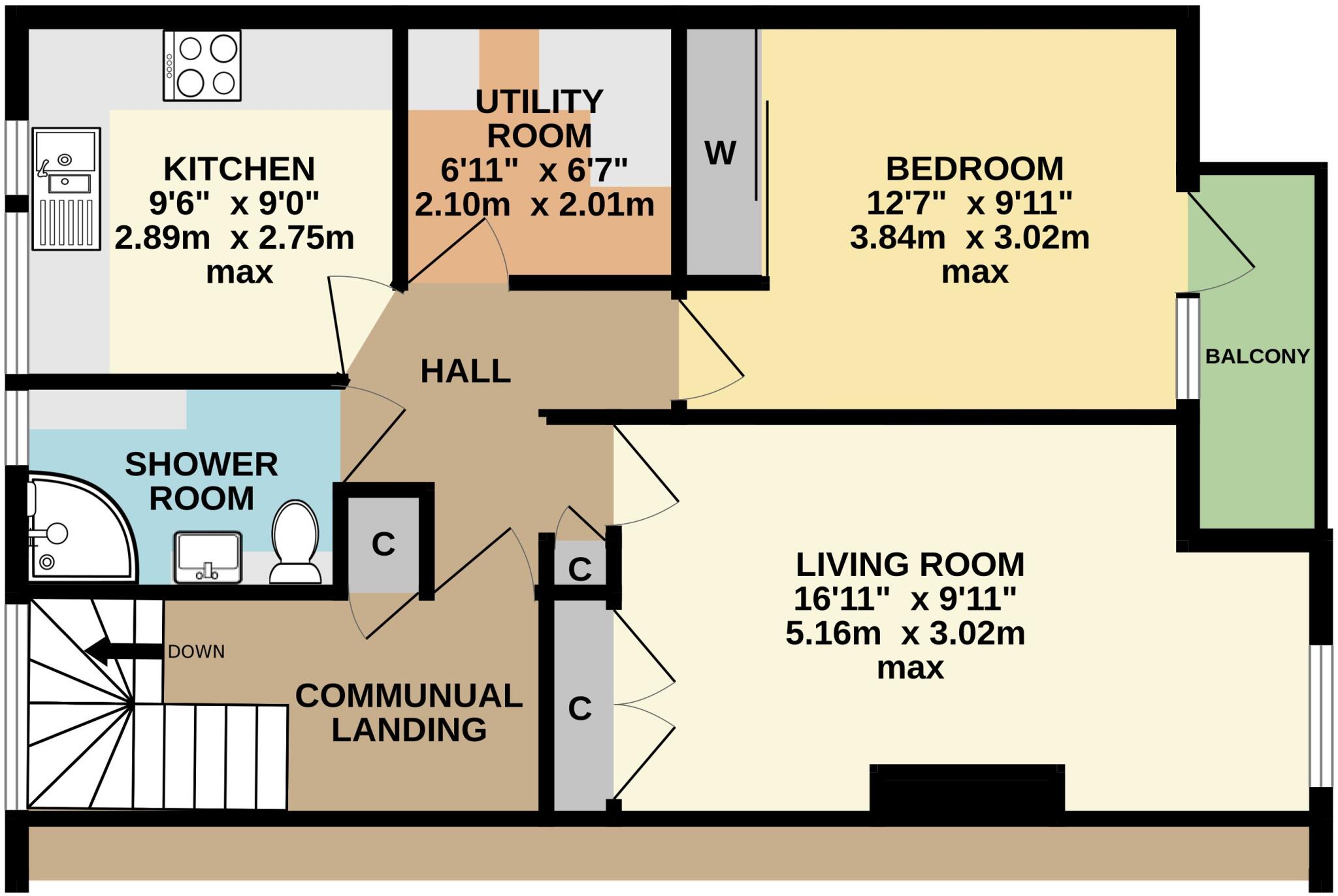 Tower Street, Launceston, Cornwall, PL15 floorplan