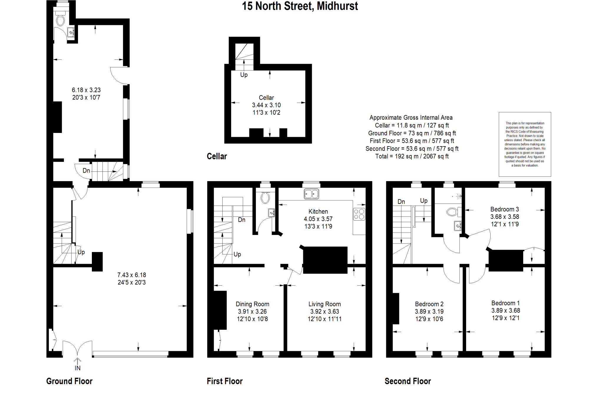 North Street, Midhurst, West Sussex, GU29 floorplan