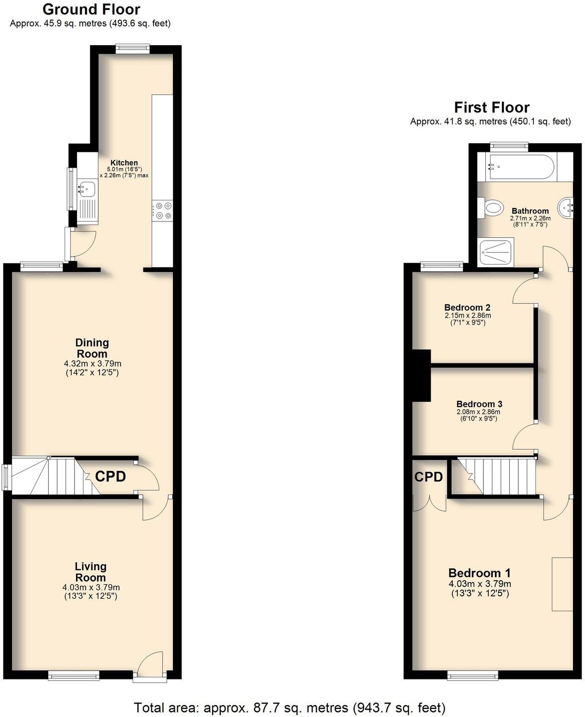 Manvers Road, Beighton, S20 floorplan