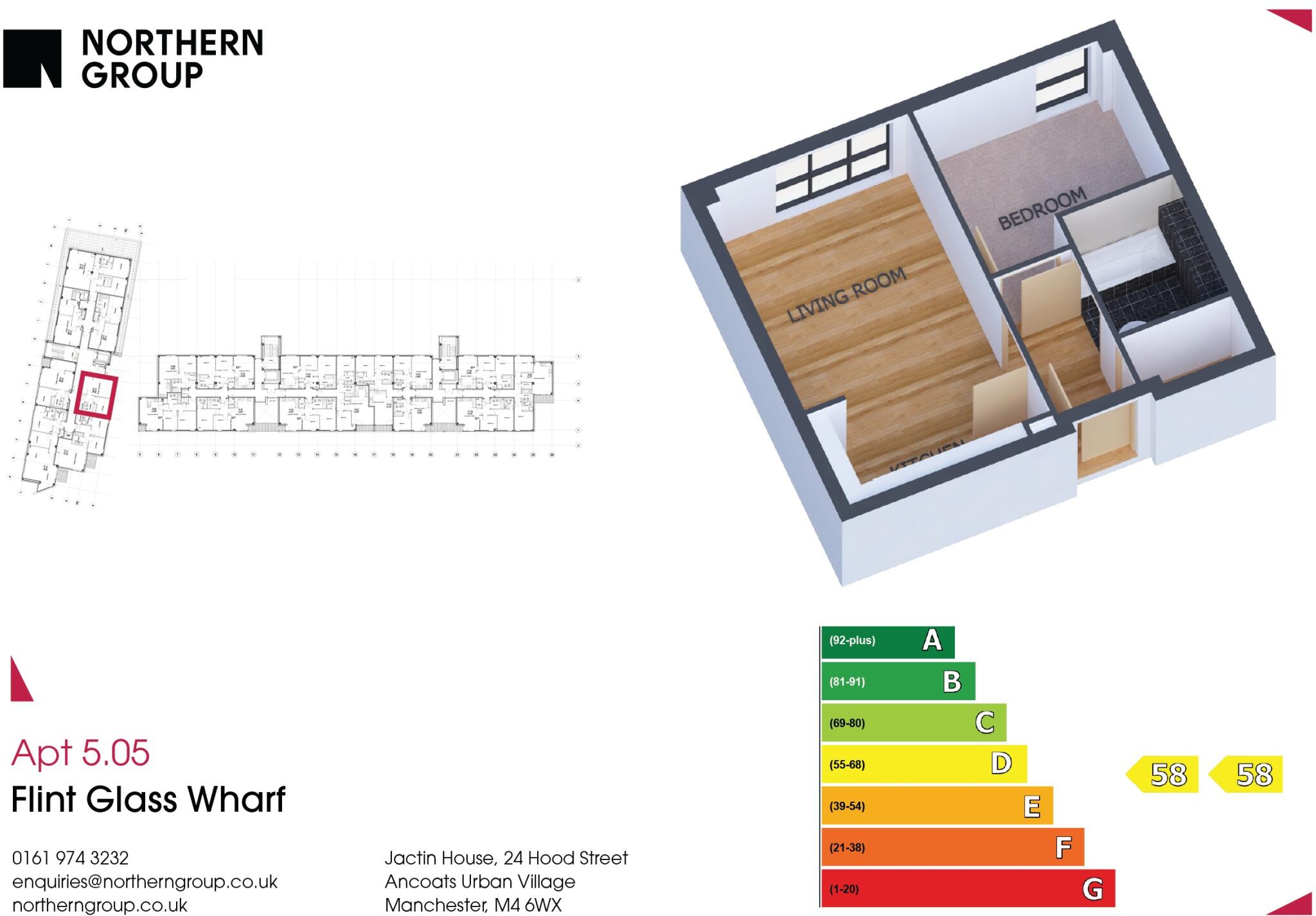 Apt 5.05 :: Flint Glass Wharf floorplan