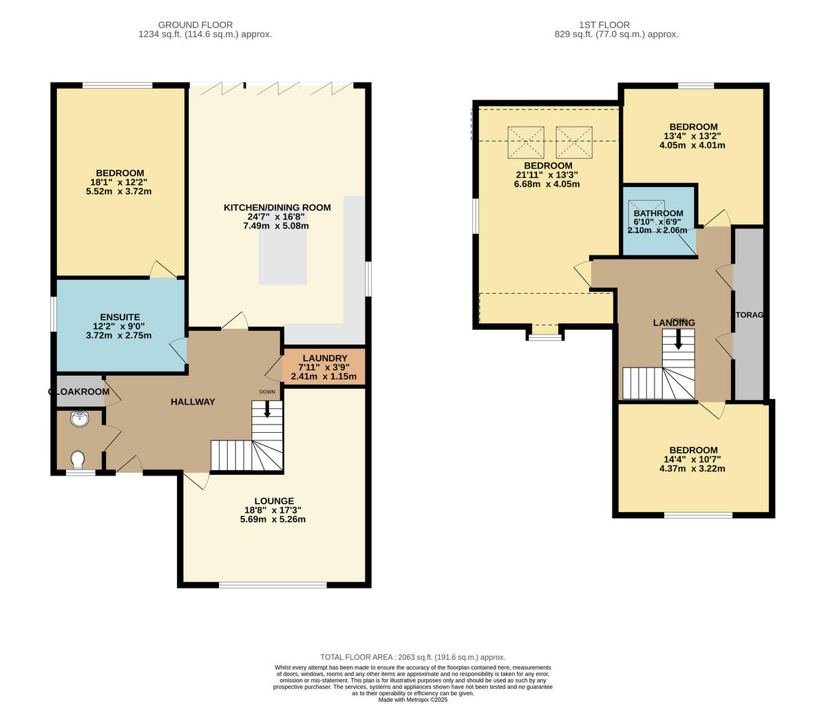 14 The Meadows, Long Bennington NG23 5EL floorplan