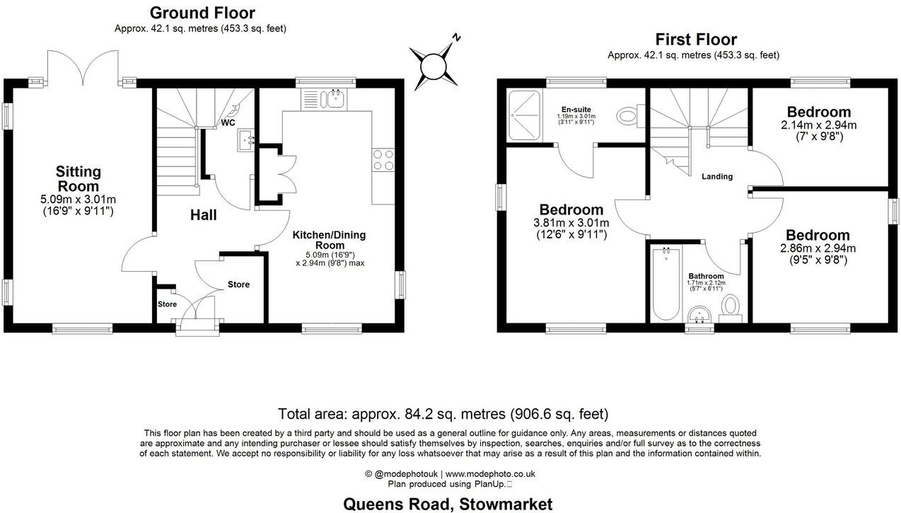 Queens Road, Bacton, IP14 floorplan