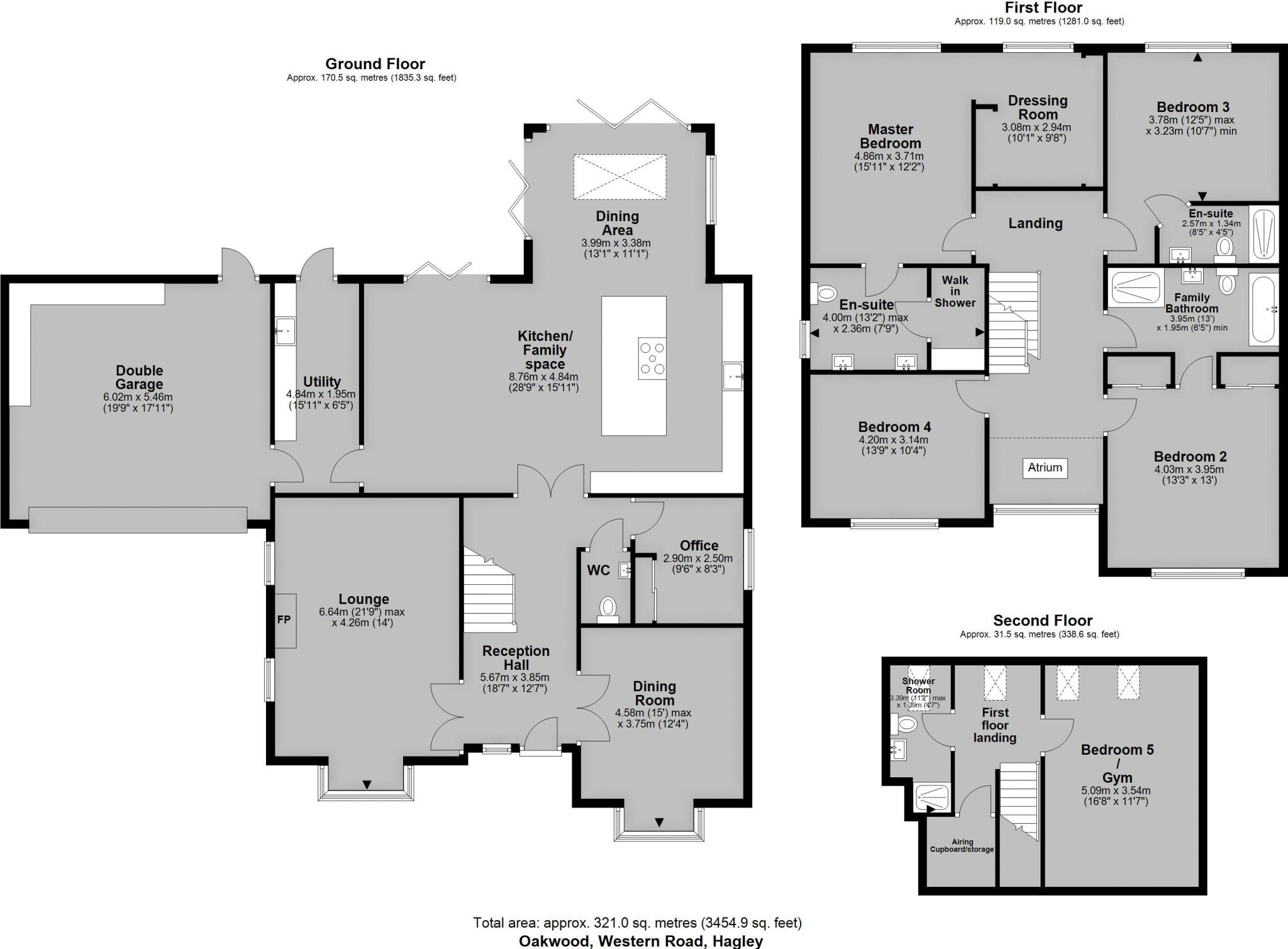 Western Road, Hagley floorplan
