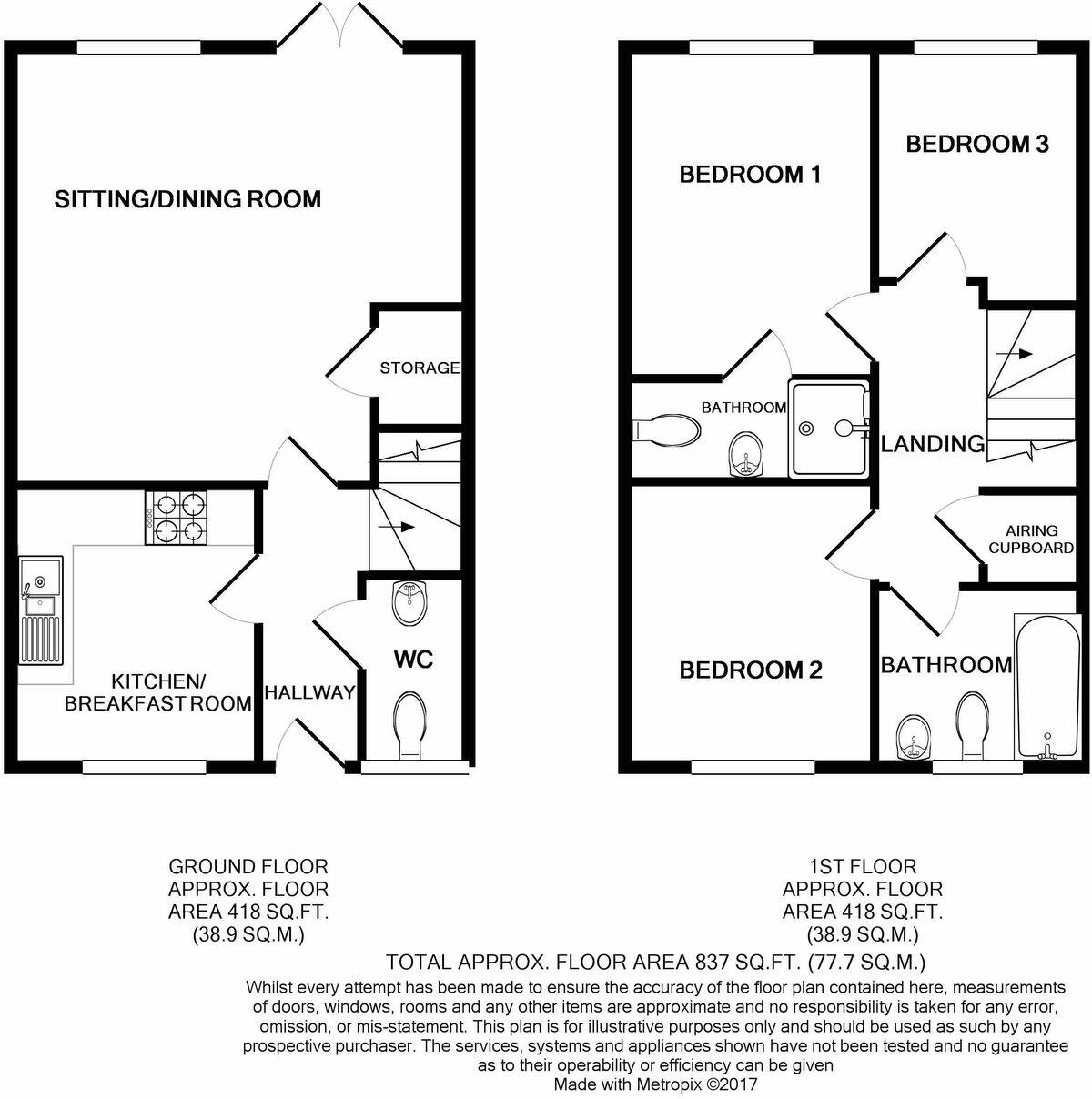Grove Gate, Staplegrove, Taunton, TA2 floorplan