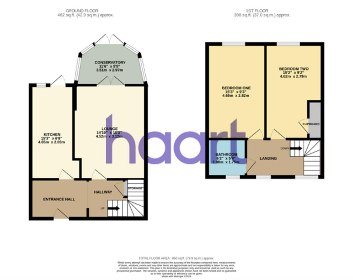 The Hornbeams, Harlow floorplan