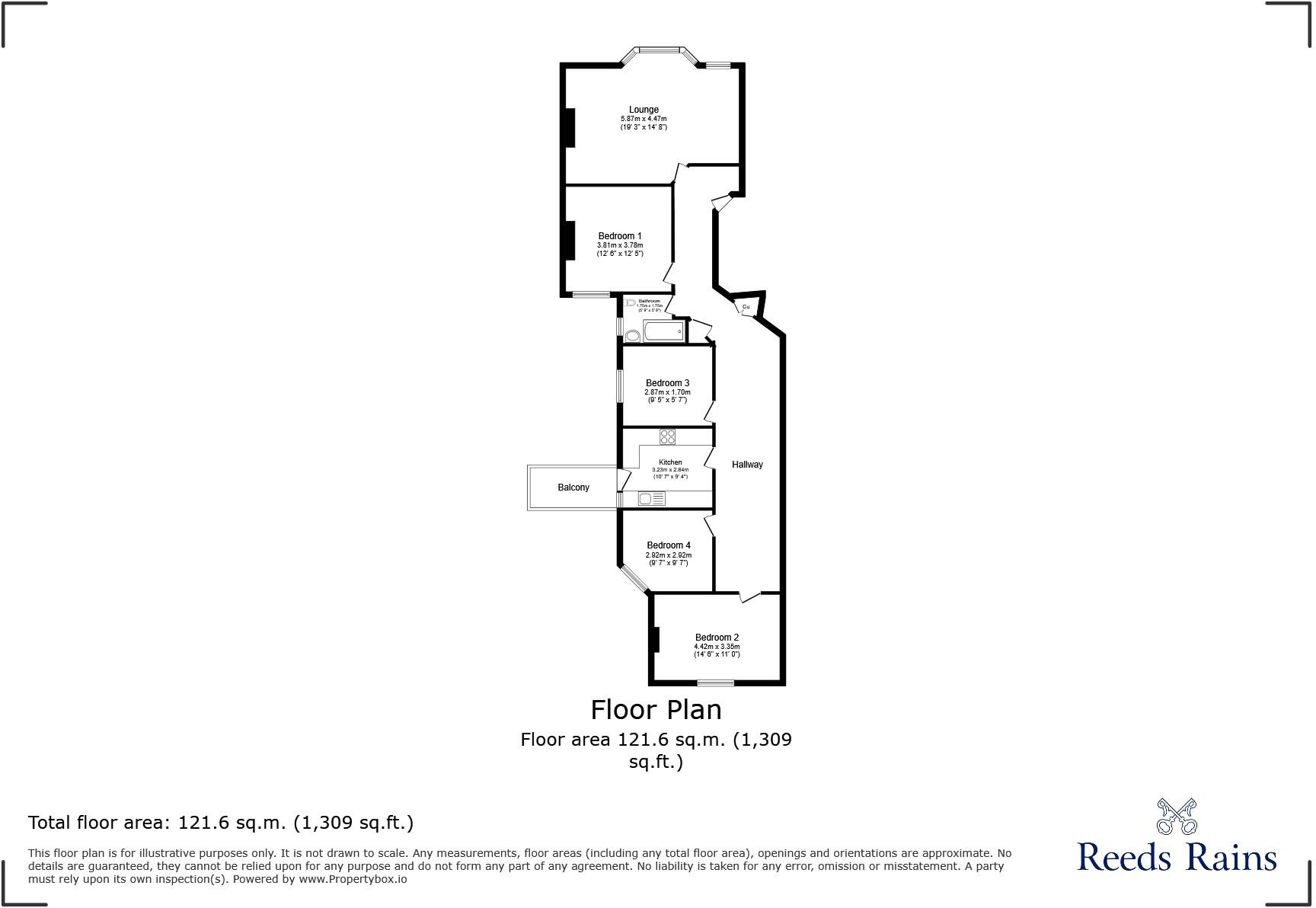 New Cross Road, London, SE14 floorplan