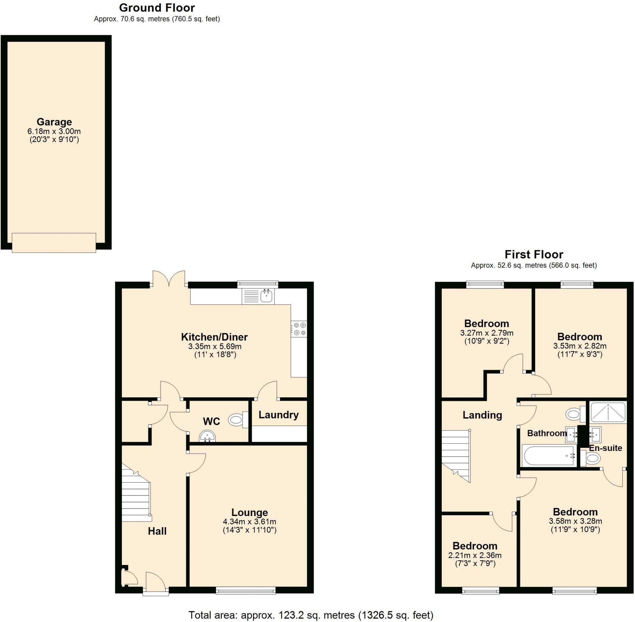 179 Stone Drive, Shifnal. TF11 9AY floorplan