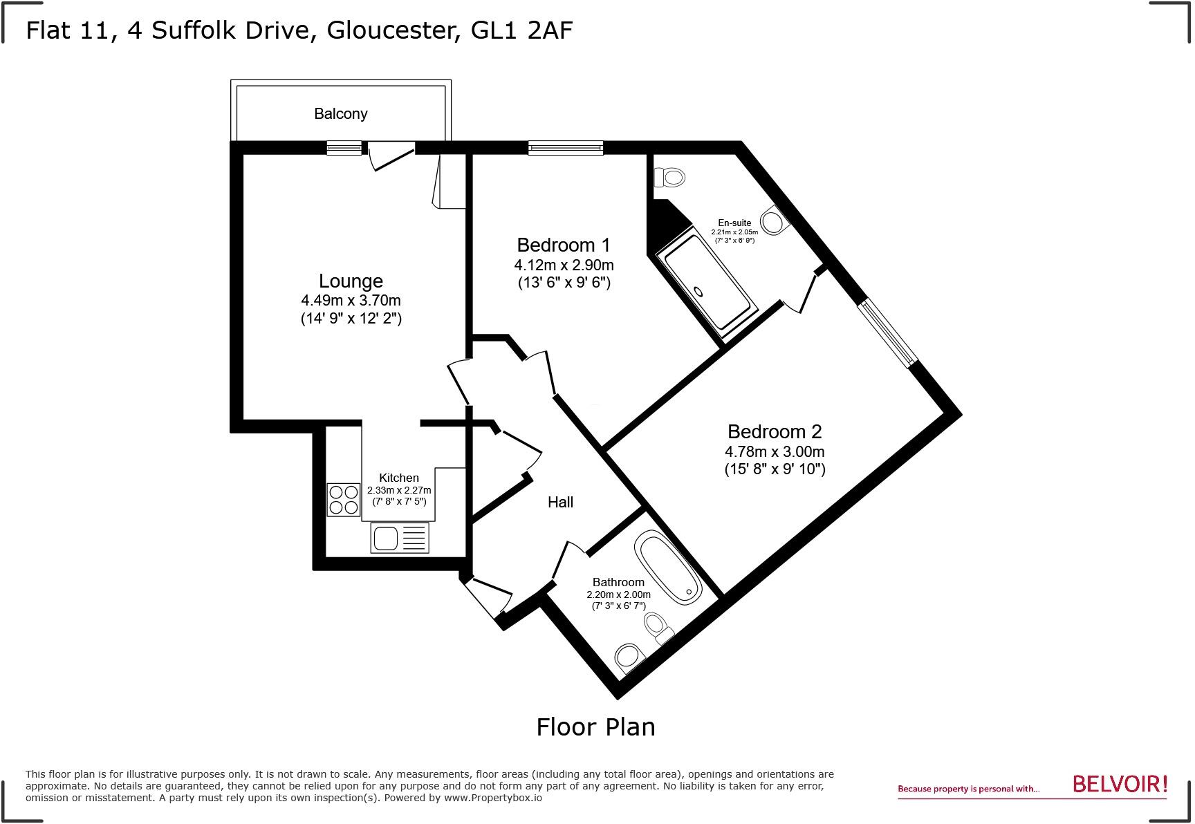 Suffolk Drive, Cattle Market/St Oswalds Retail Park, Gloucester, GL1 floorplan