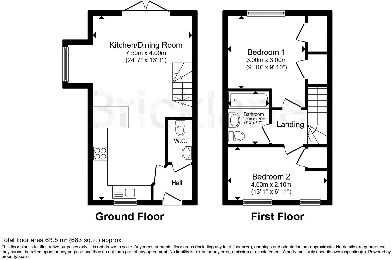 Miles Way, Bishop's Stortford, Hertfordshire, CM23 floorplan