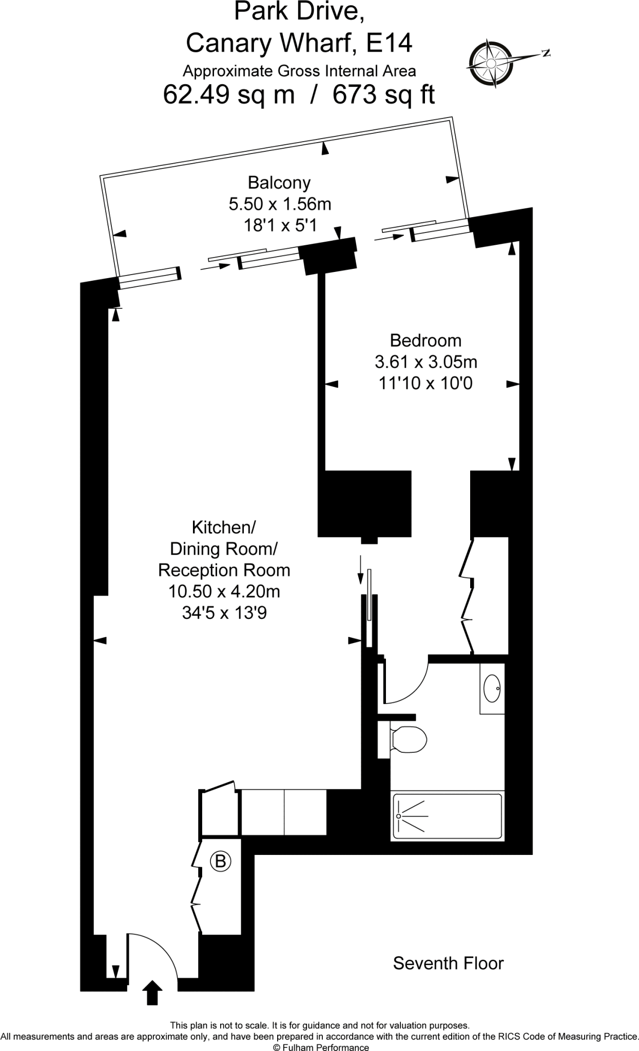 Park Drive, Canary Wharf, E14 floorplan