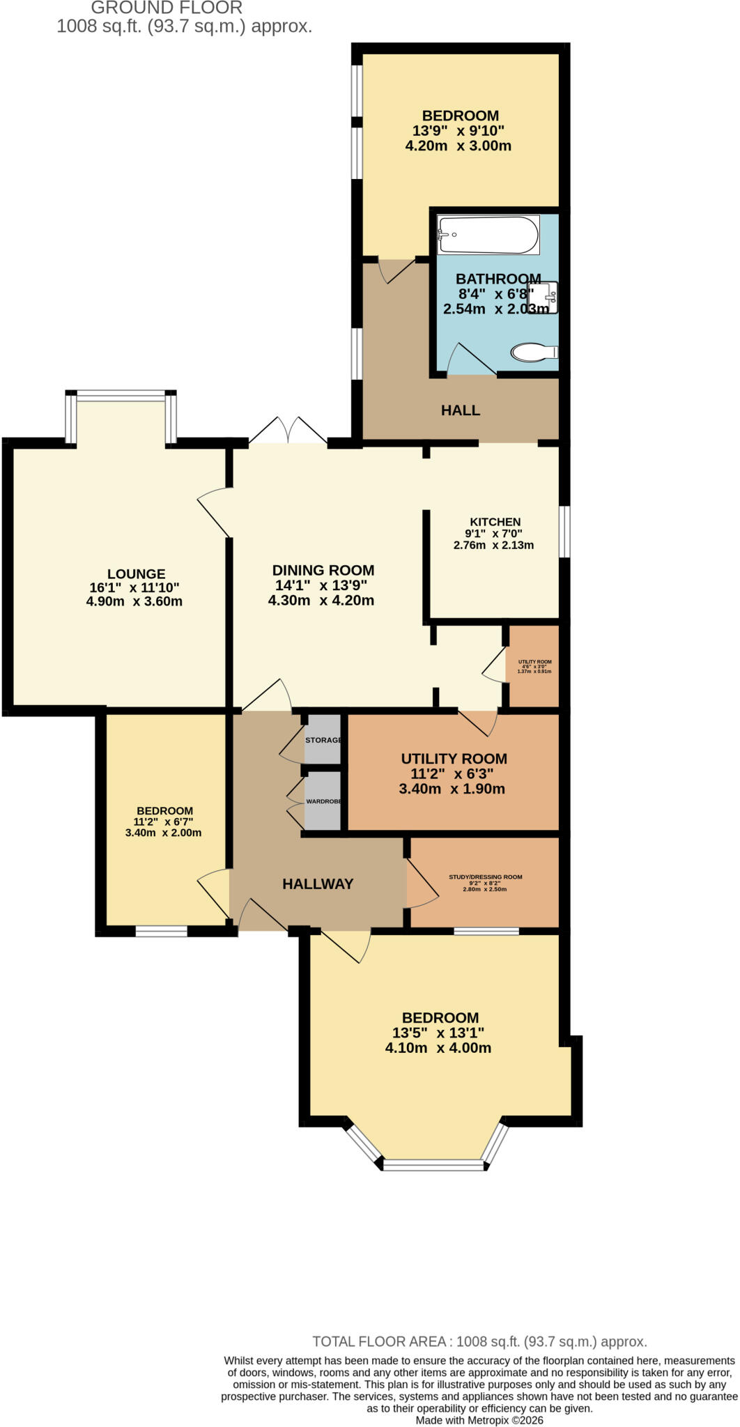 Highwood Road, Lower Parkstone, Poole, Dorset, BH14 floorplan