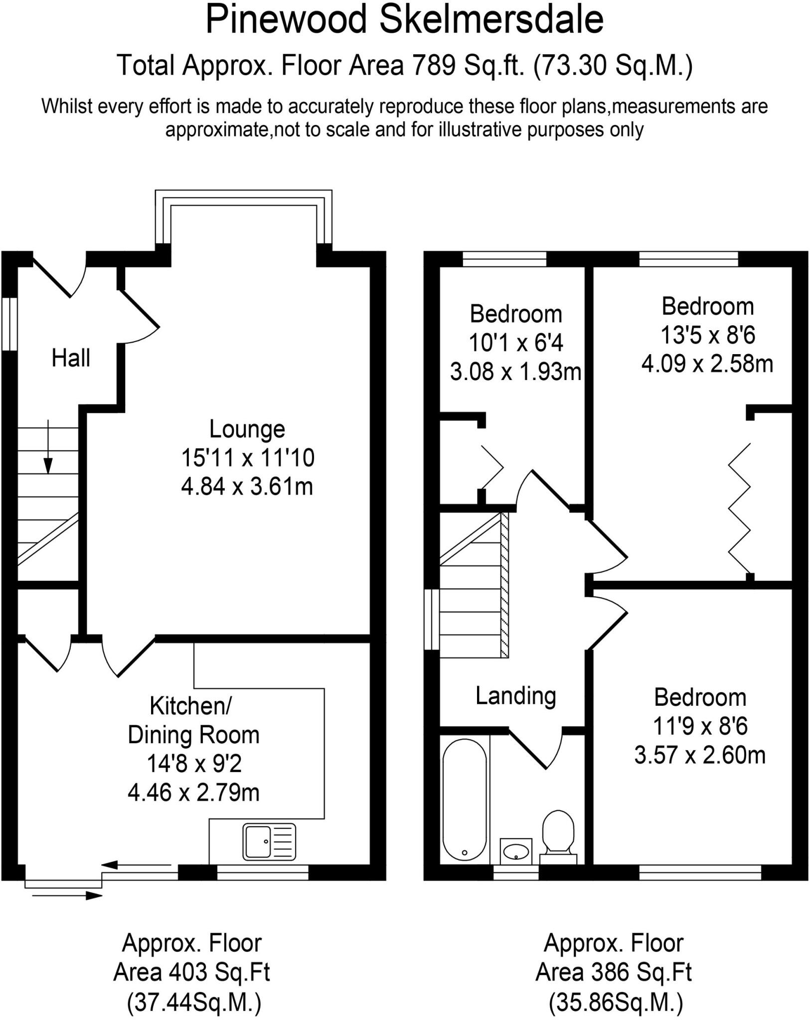 Pinewood, Skelmersdale, WN8 floorplan