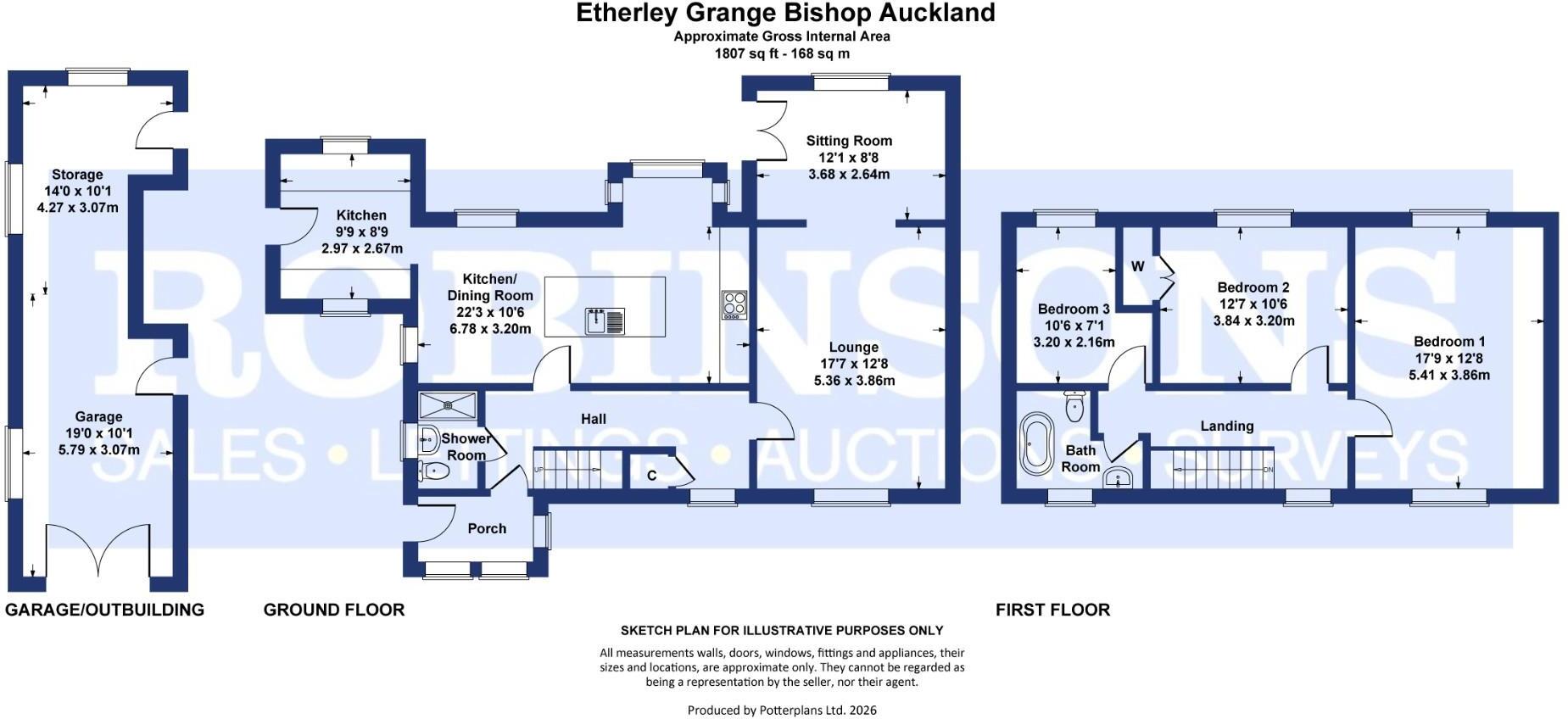 Etherley Grange, Bishop Auckland floorplan