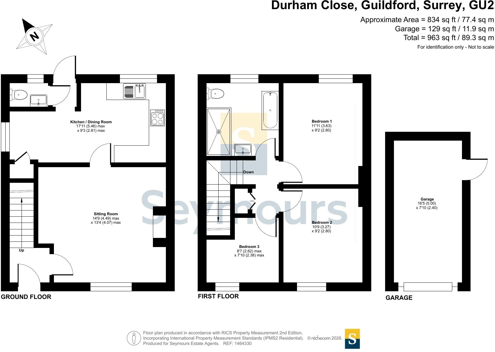 Durham Close, Guildford, Surrey, GU2 floorplan