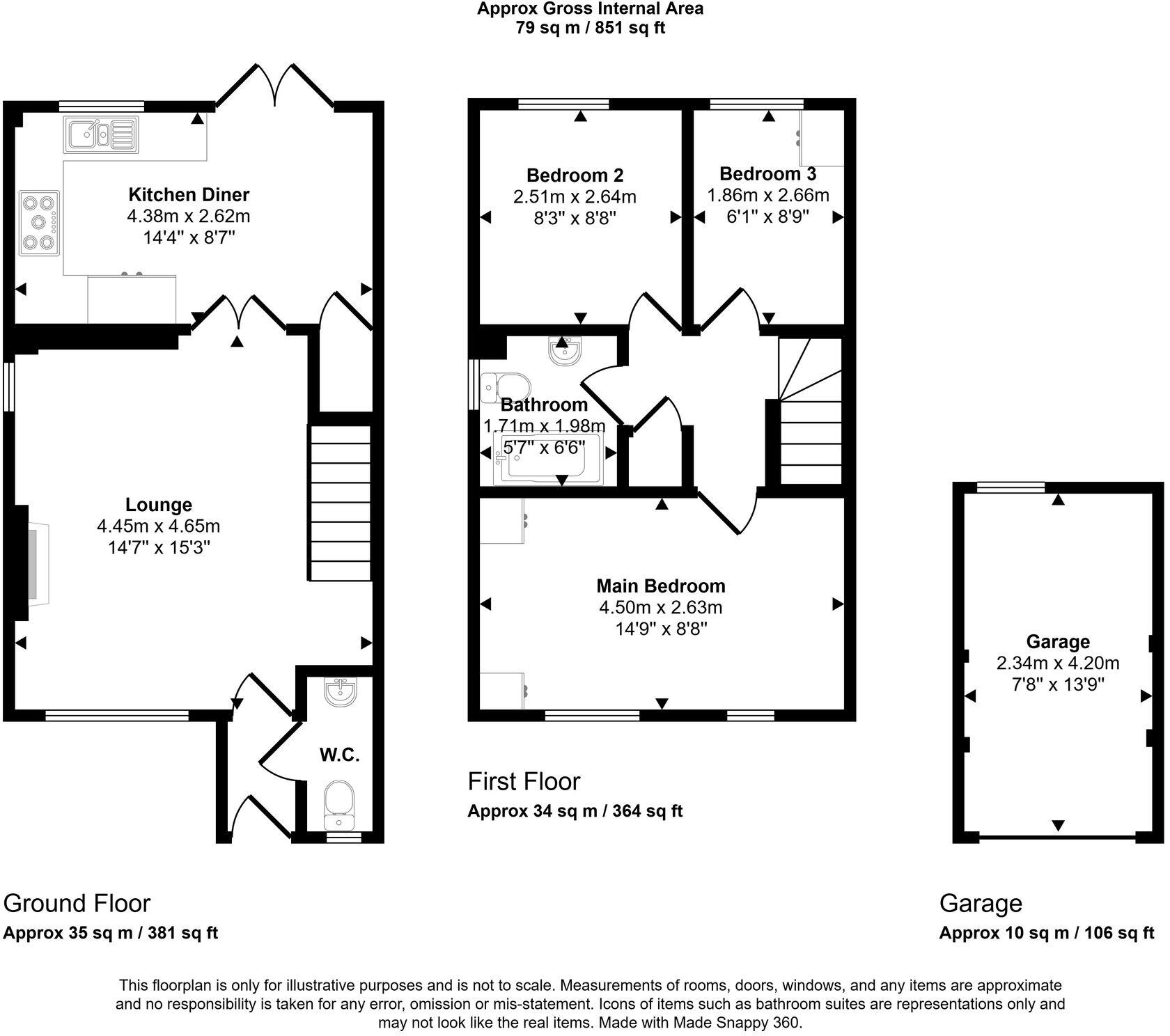Kirkless Street, Wigan, WN1 floorplan