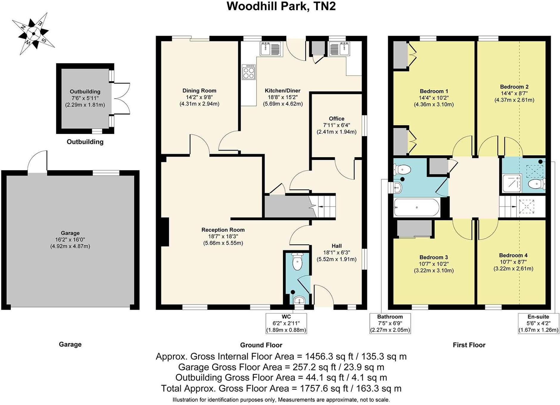 91, Woodhill Park, Pembury, TN2 floorplan