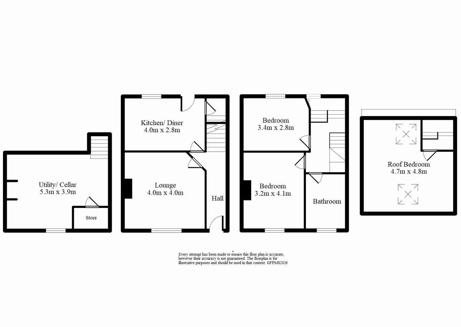 John Street, Denholme, Bradford floorplan