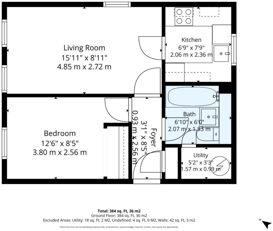 147/3 Bonnington Road, Edinburgh, EH6 5NJ floorplan