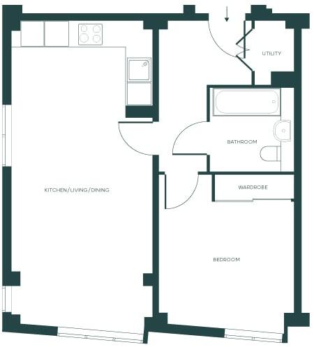 Ten Degrees, Croydon floorplan