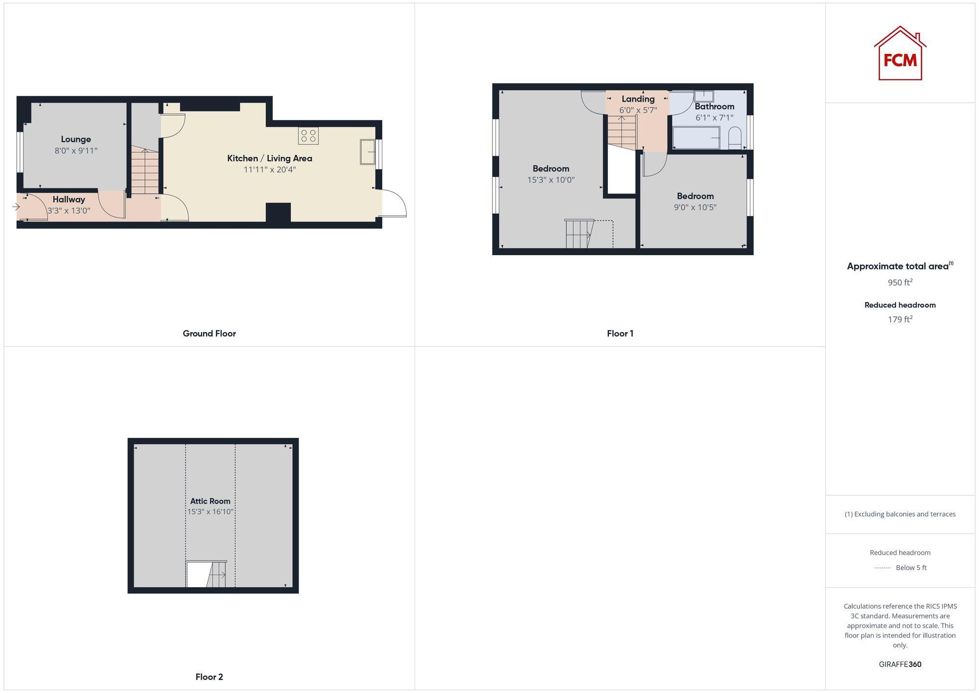 Waterloo Terrace, Arlecdon, CA26 floorplan