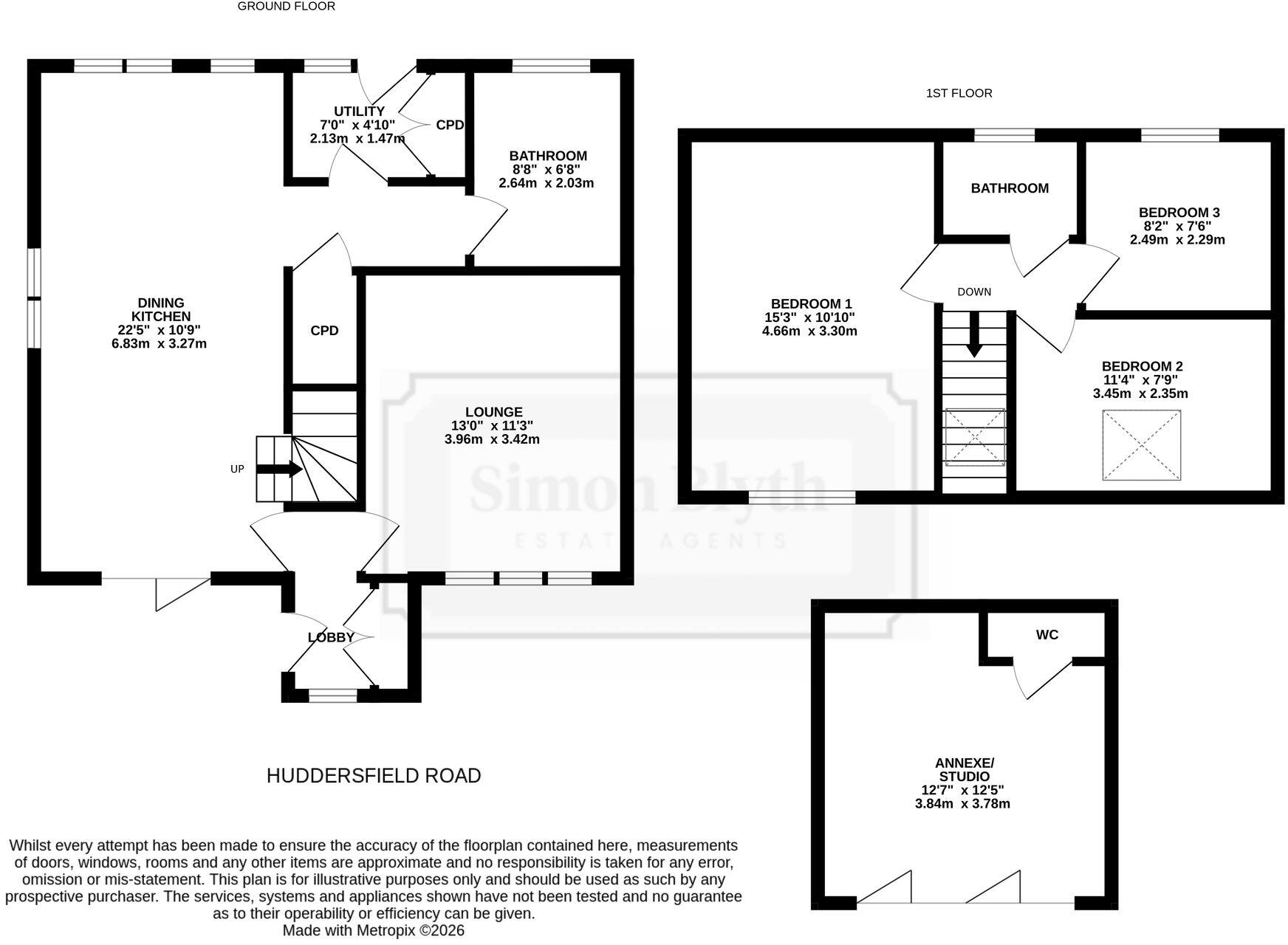 Huddersfield Road, Shelley, HD8 floorplan