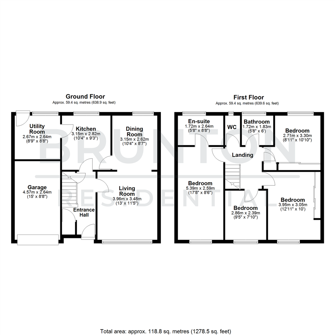 Hastings Avenue, Kingston Park, Newcastle Upon Tyne, NE3 floorplan