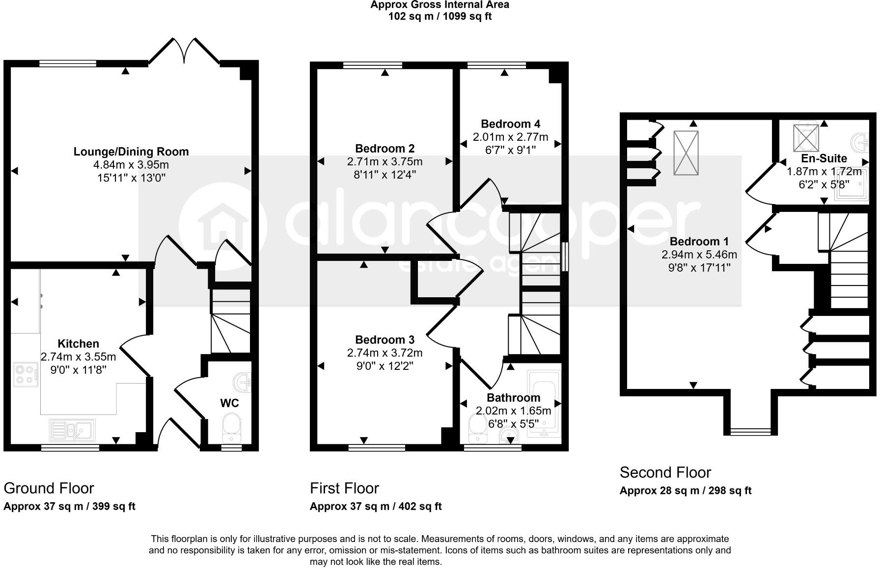 Springbrook Road, Nuneaton, Warwickshire, CV11 6PA floorplan