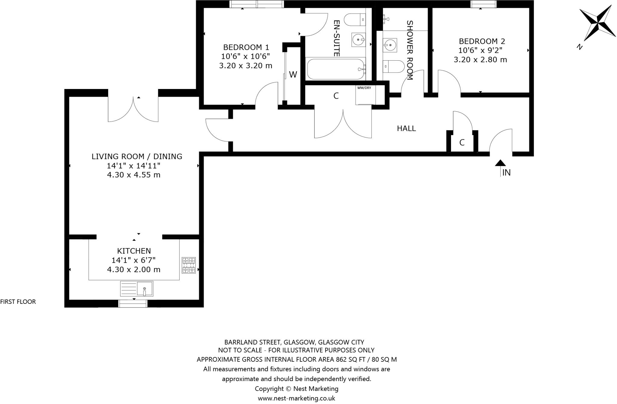 Barrland Street, Glasgow, Glasgow City floorplan