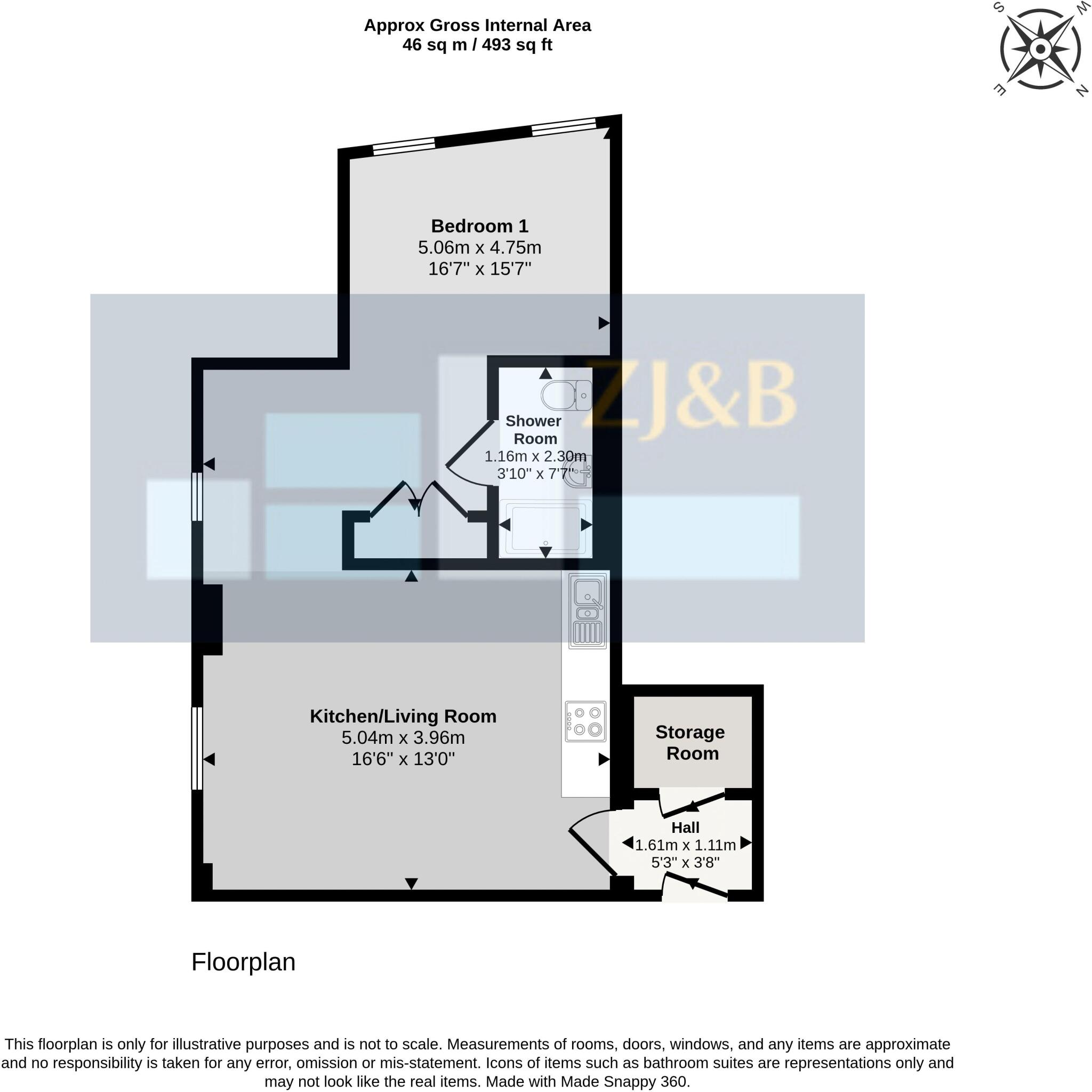 Apartment 5, Sovereign House, St Michaels Street, Shrewsbury, SY1 2EY floorplan