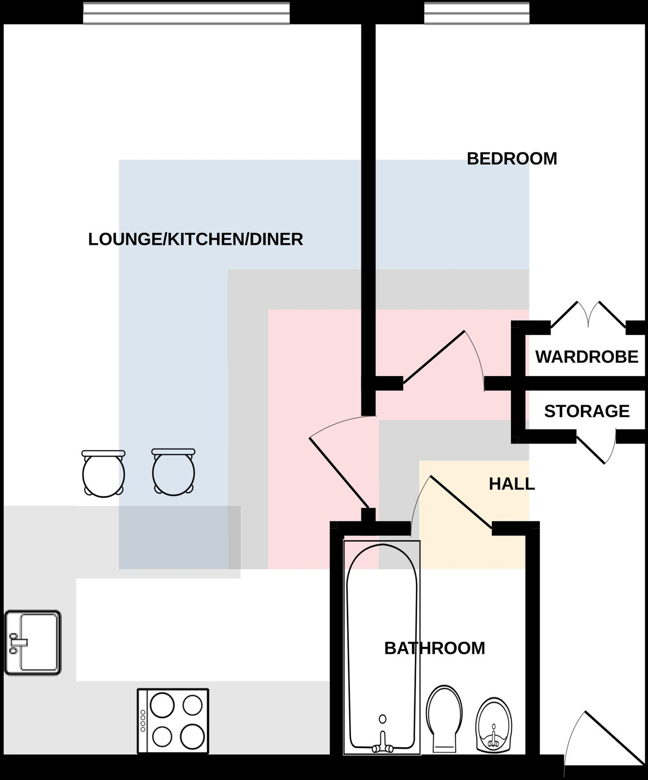 Marseille House, Hansen Court, CF10 floorplan