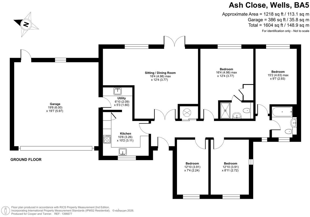Ash Close, Wells, BA5 floorplan