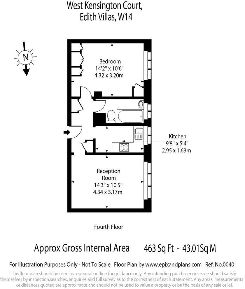 West Kensington Court, Edith Villas, London, W14 floorplan