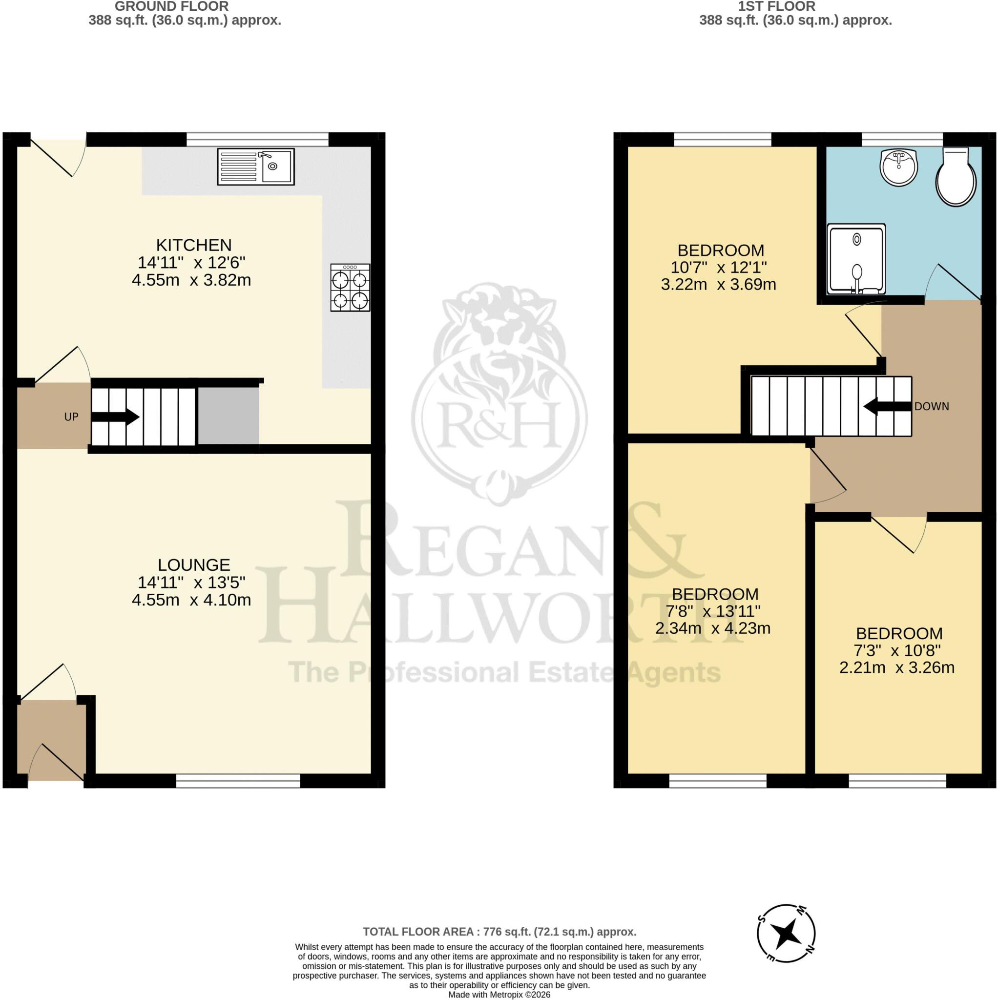 Heaton Street, Standish, WN6 0DA floorplan
